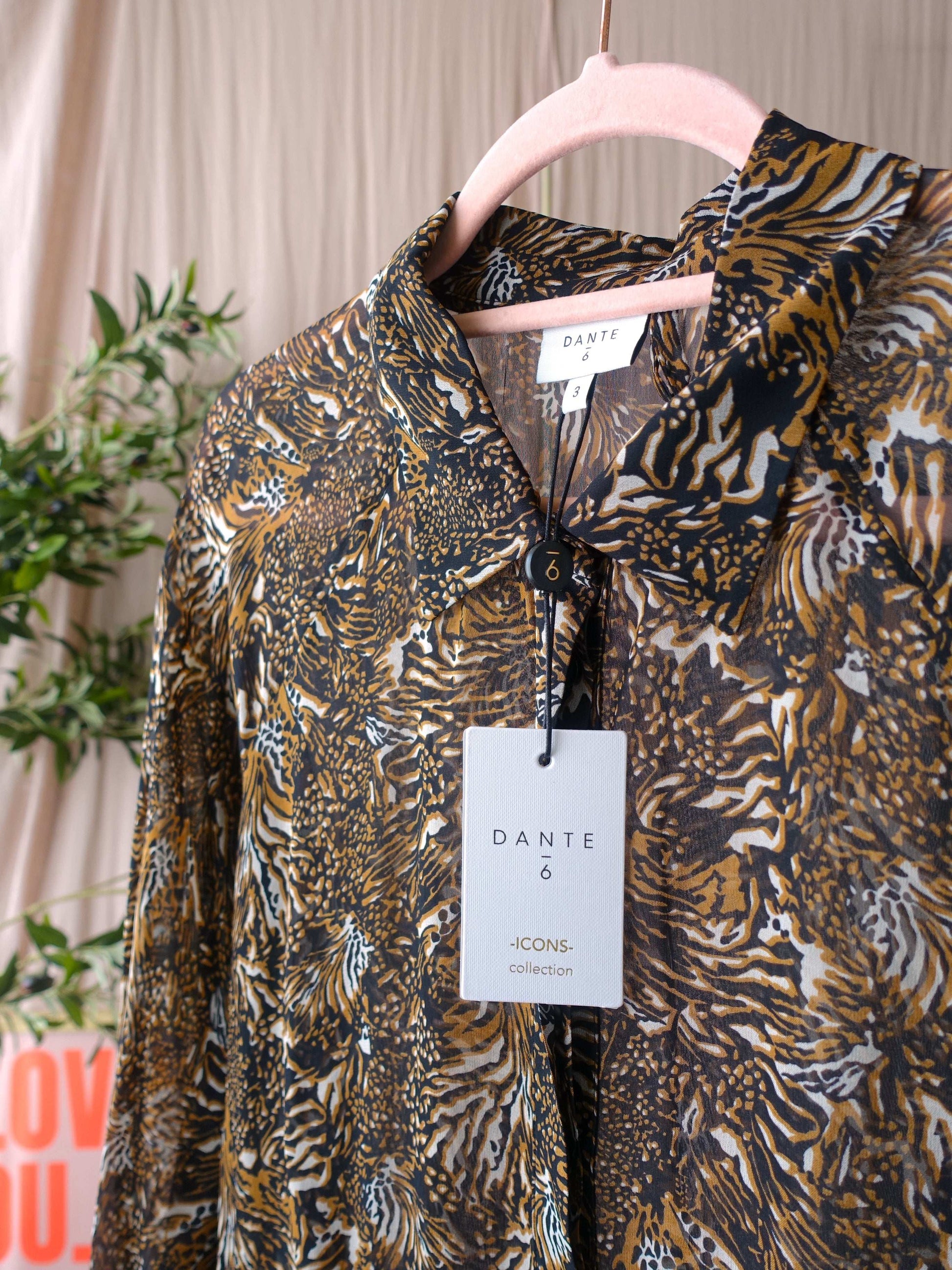 Dante6 icons collection parisa print dress