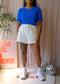 Deblon Sports olivia organic cotton sweat shorts ecru