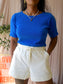 Deblon Sports olivia organic cotton sweat shorts ecru