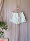 Deblon Sports olivia organic cotton sweat shorts ecru