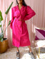 Vintage Parisienne paradise jurk pink