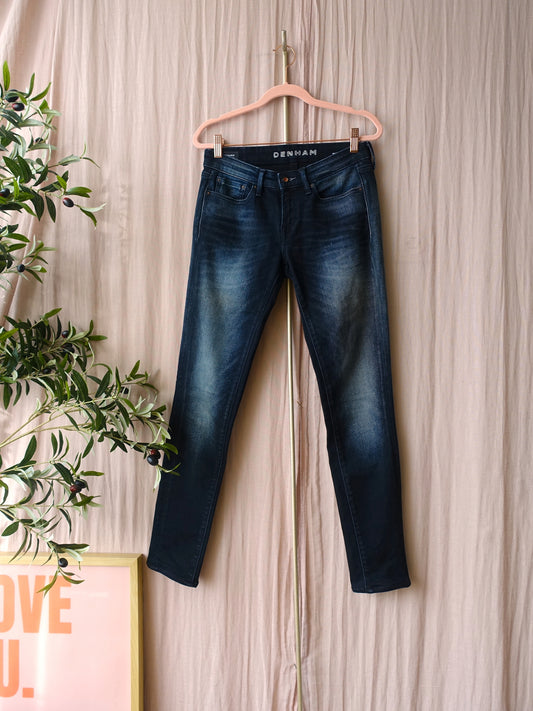 Denham sharp skinny fit candiani stretch dark indigo