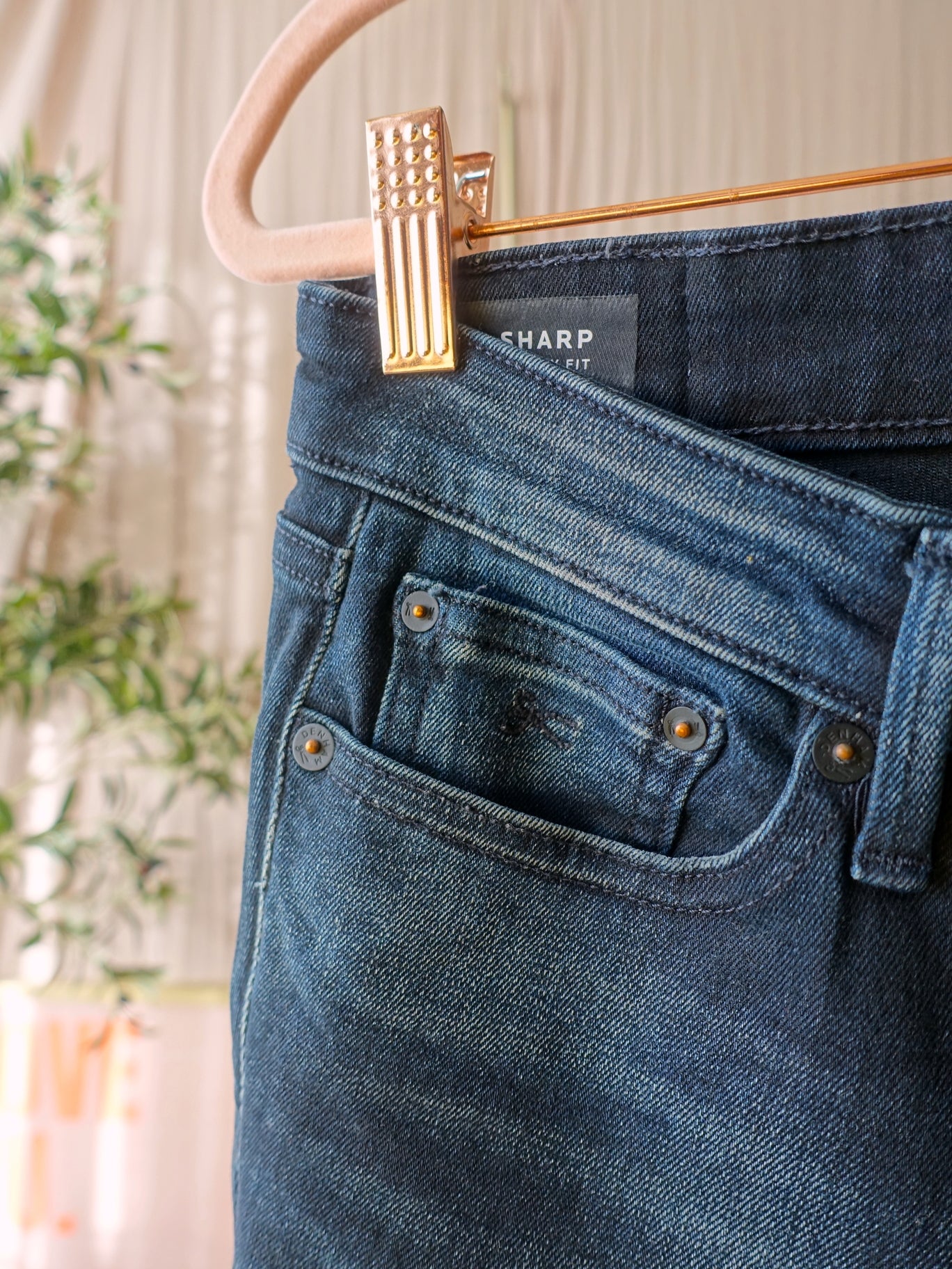 Denham sharp skinny fit candiani stretch dark indigo