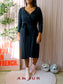 Diane von Furstenberg classy wrap over dress black