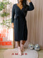 Diane von Furstenberg classy wrap over dress black