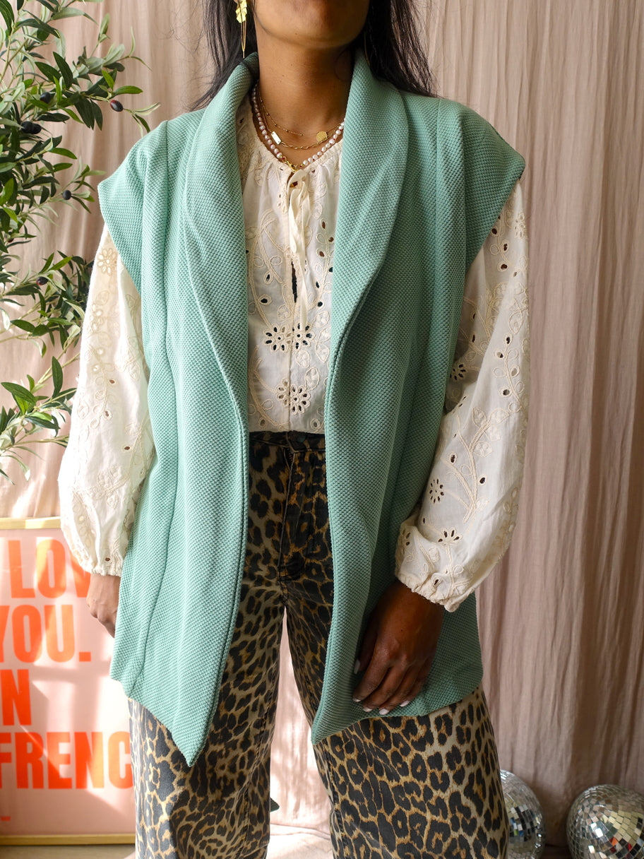 Didi structured gilet pastel mint