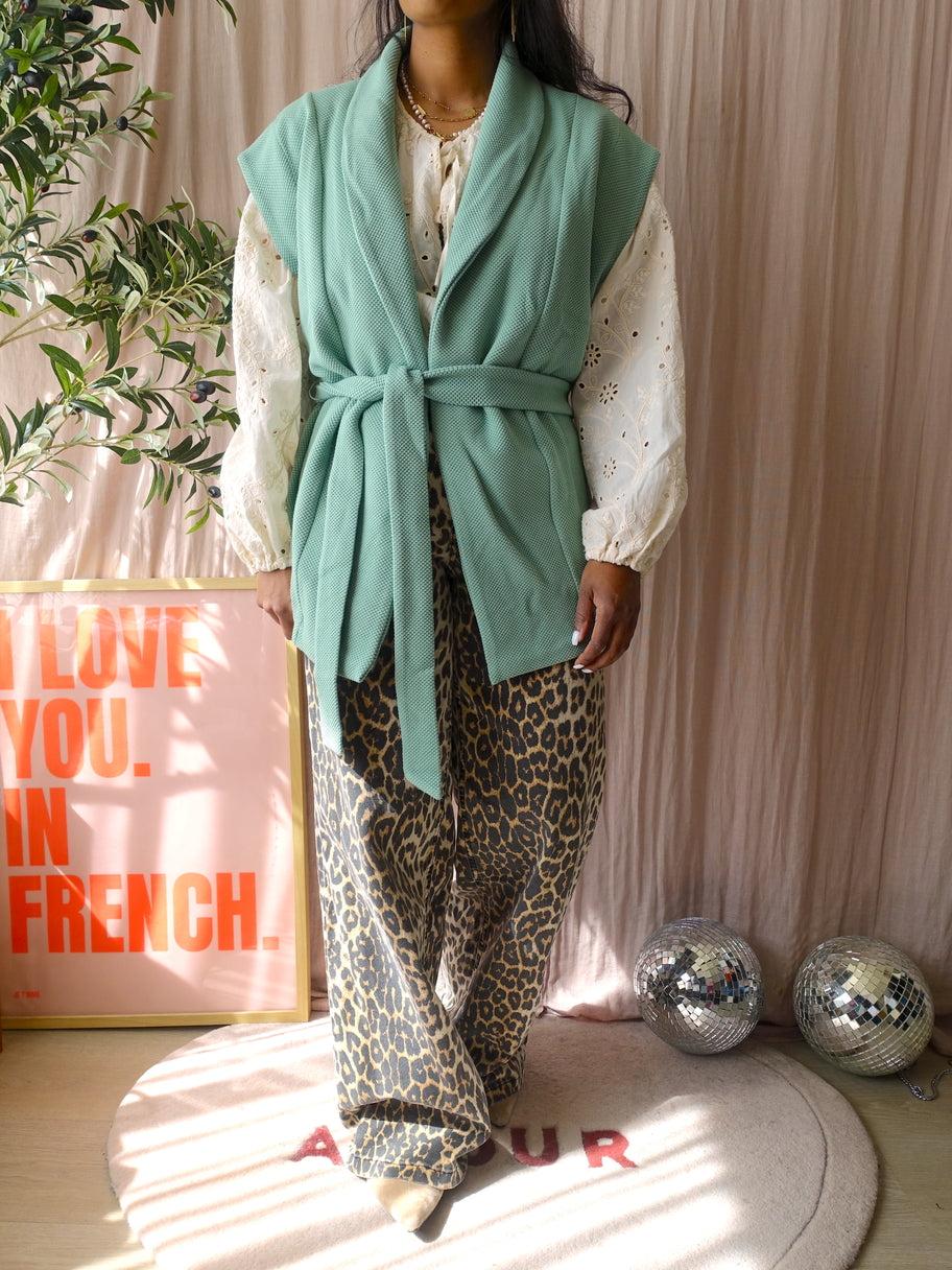 Didi structured gilet pastel mint
