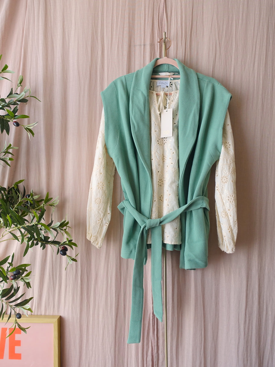 Didi structured gilet pastel mint