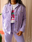 Dr. Denim ribcord trucker jacket lavender