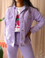 Dr. Denim ribcord trucker jacket lavender