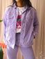 Dr. Denim ribcord trucker jacket lavender
