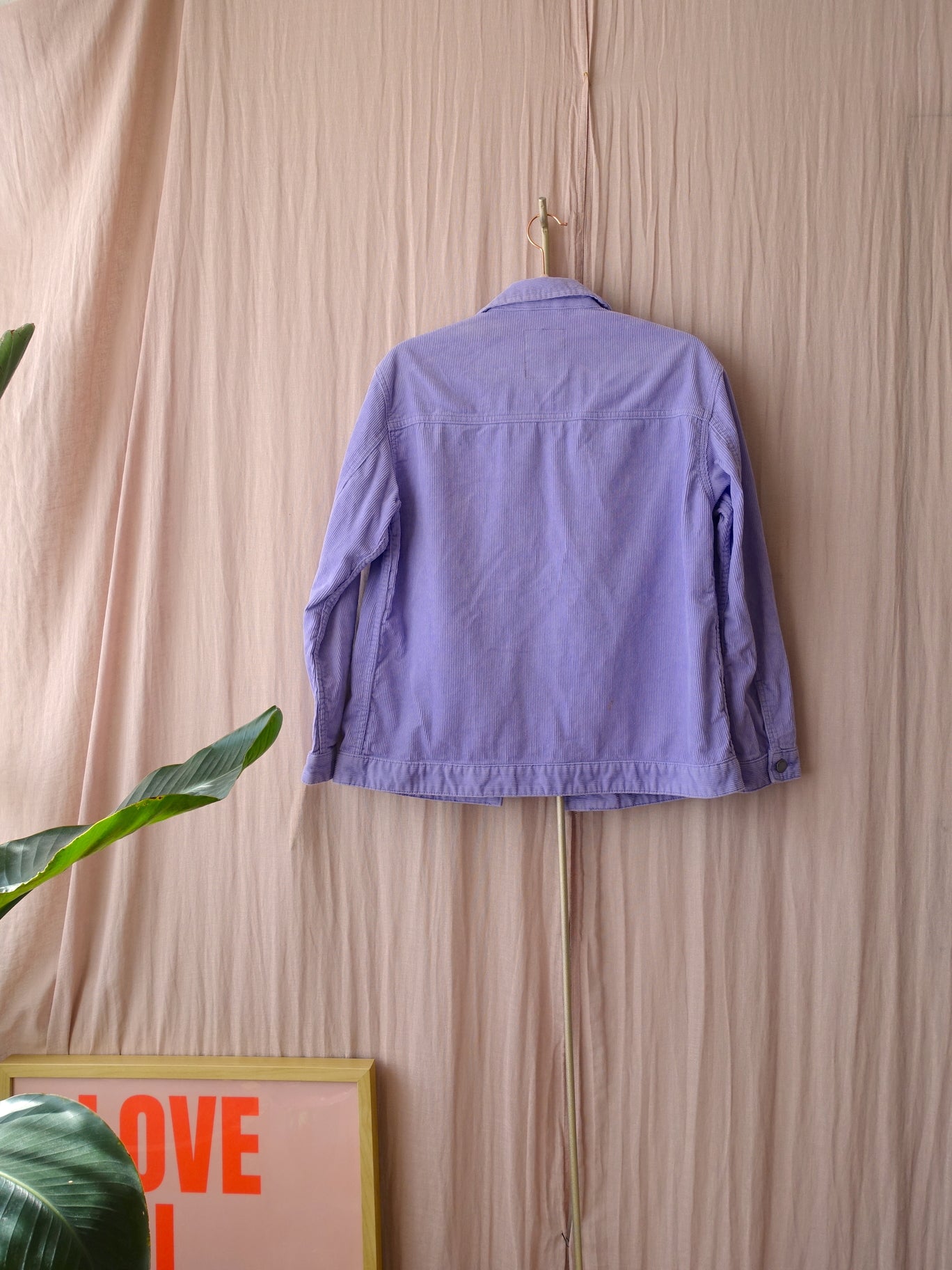 Dr. Denim ribcord trucker jacket lavender
