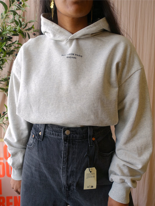 Drôle de Monsieur Le Hoodie Slogan silver grey