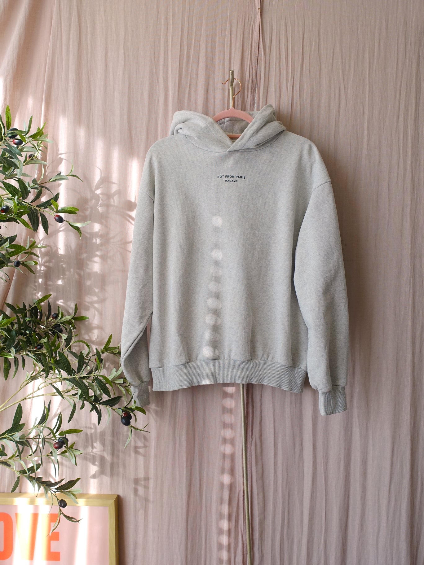 Drôle de Monsieur Le Hoodie Slogan silver grey