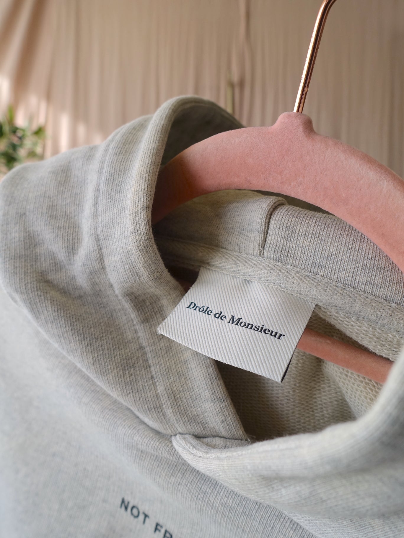 Drôle de Monsieur Le Hoodie Slogan silver grey