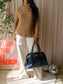 Furla exclusive & original vintage leather hobo bag zwart