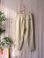 Opus cropped wide leg pants beige