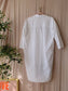 Penn & Ink poplin cotton loose fit jurk wit