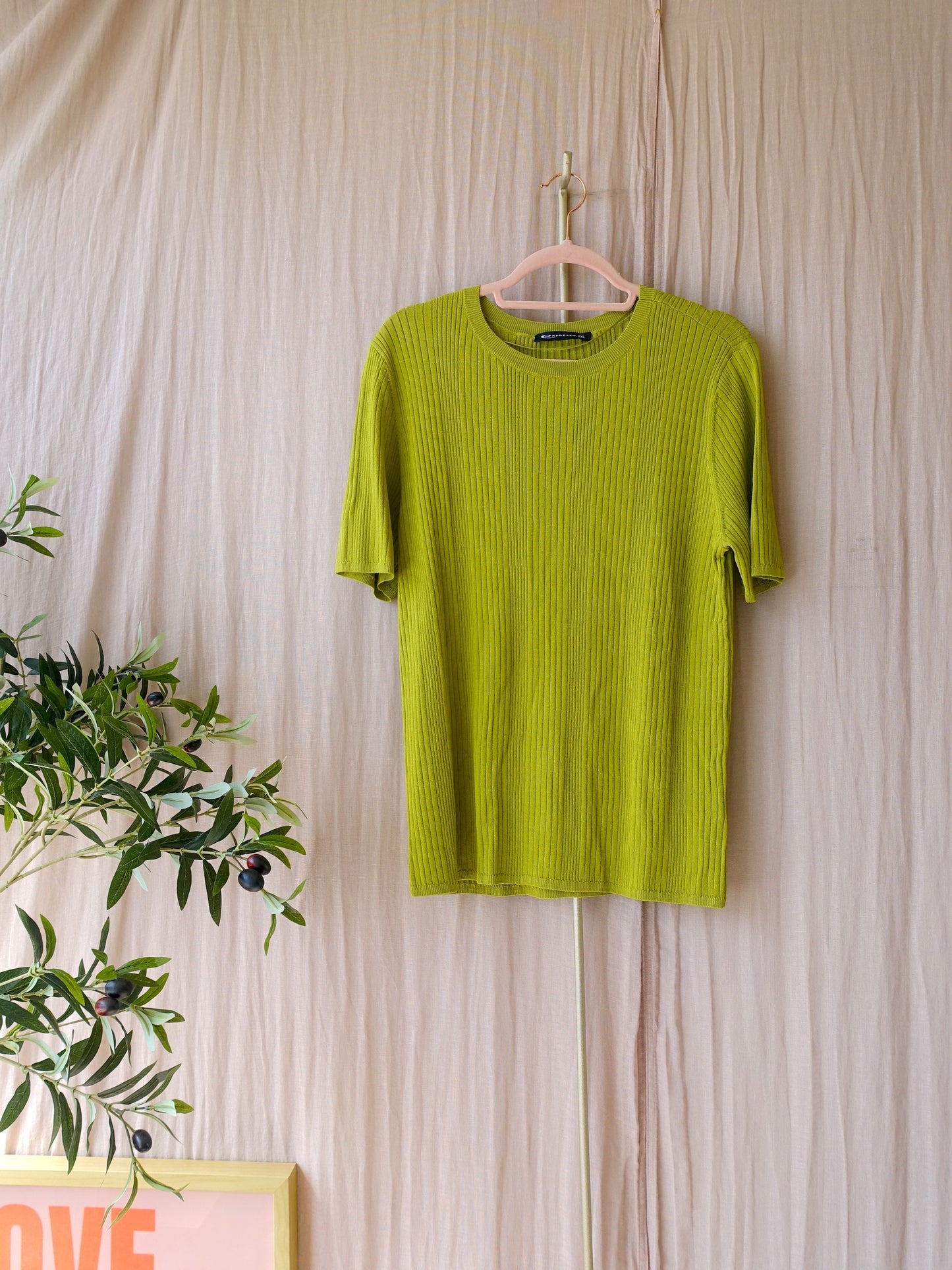 Expresso rib tee pistachio paradise