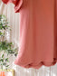 Zusss modalmix wrap over top coral pink