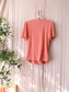 Zusss modalmix wrap over top coral pink