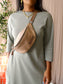 Fabiana Filippi jersey stretch jurk sage green