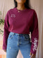 Fabienne Chapot phileine backprint pullover burgundy