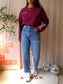 Maje cropped straight pima zip denim