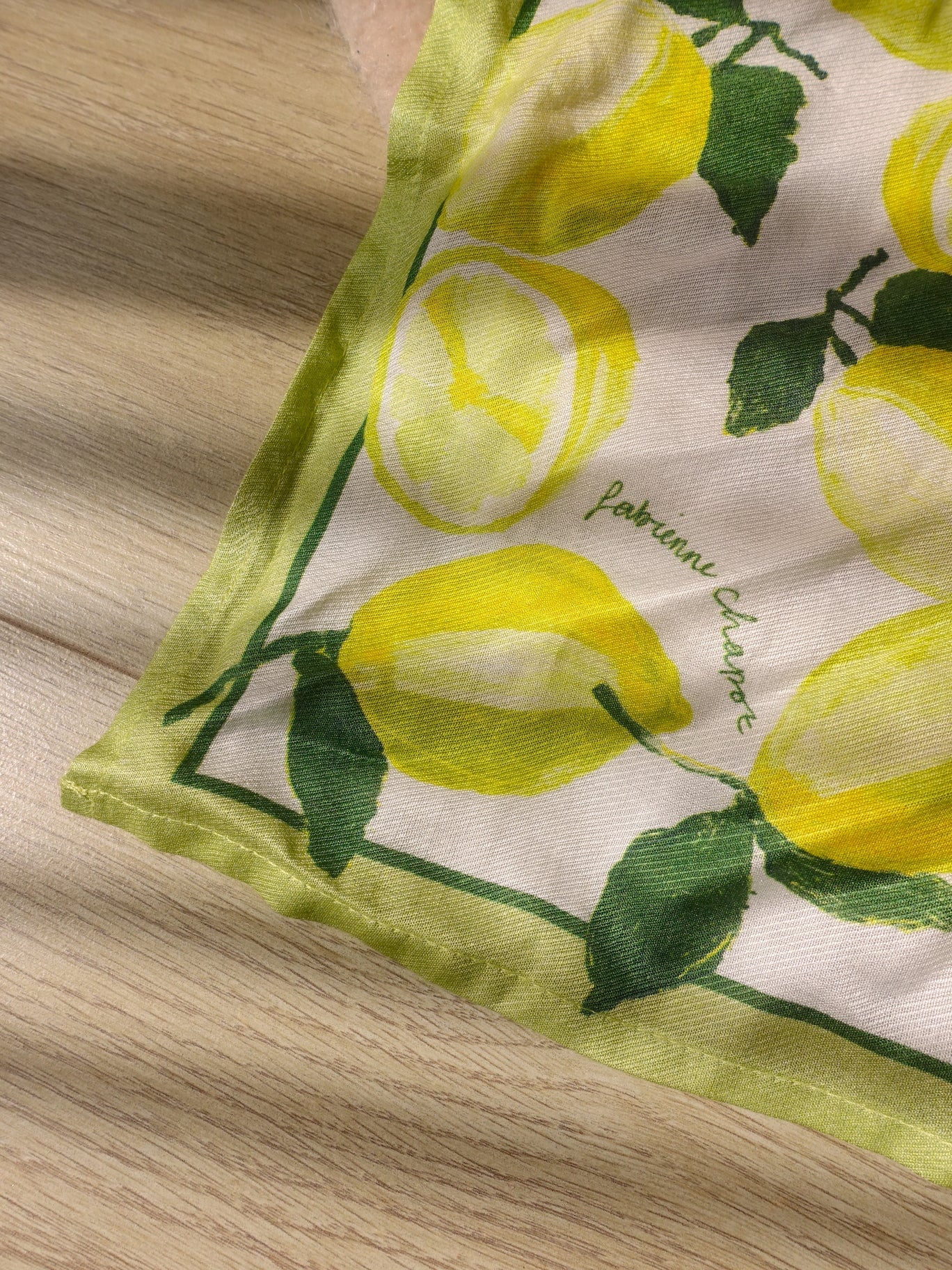 Fabienne Chapot Carry scarf lime lights