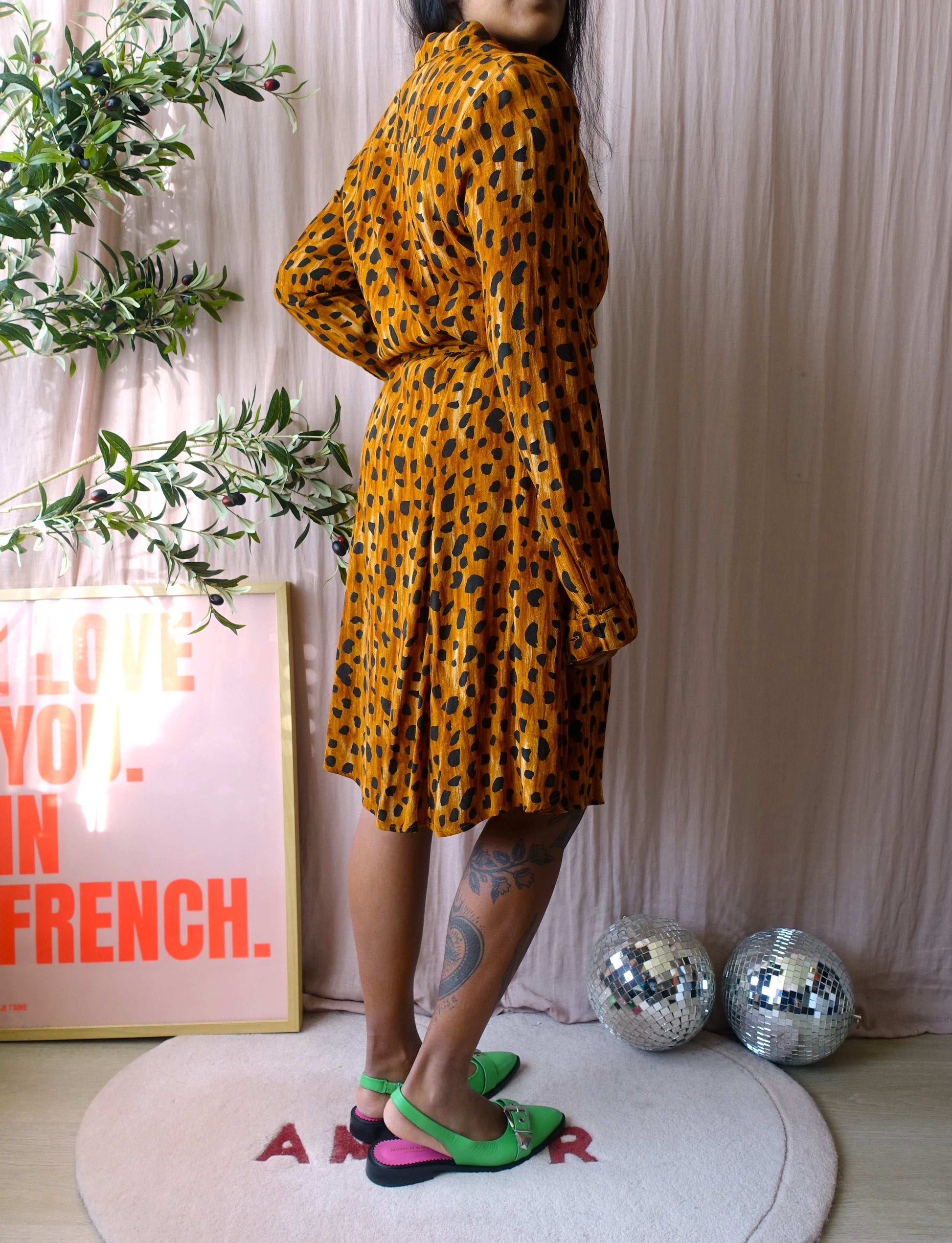 Fabienne Chapot viscose cheetah jurk