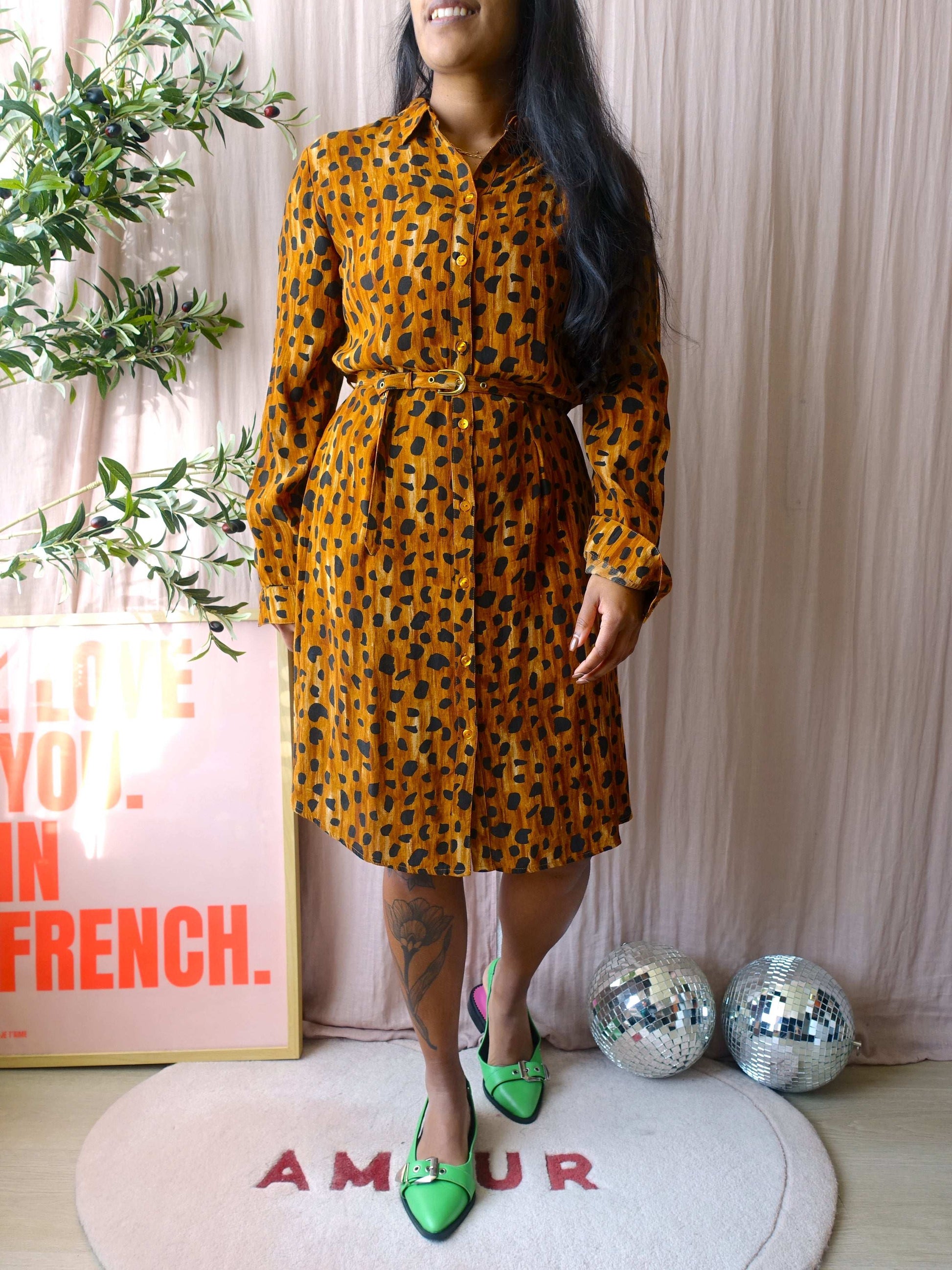 Fabienne Chapot viscose cheetah jurk