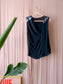Gucci silk asymmetric waterfall top zwart