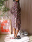 Fabienne Chapot viscose frida bow jurk very berry