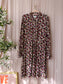 Fabienne Chapot viscose frida bow jurk very berry