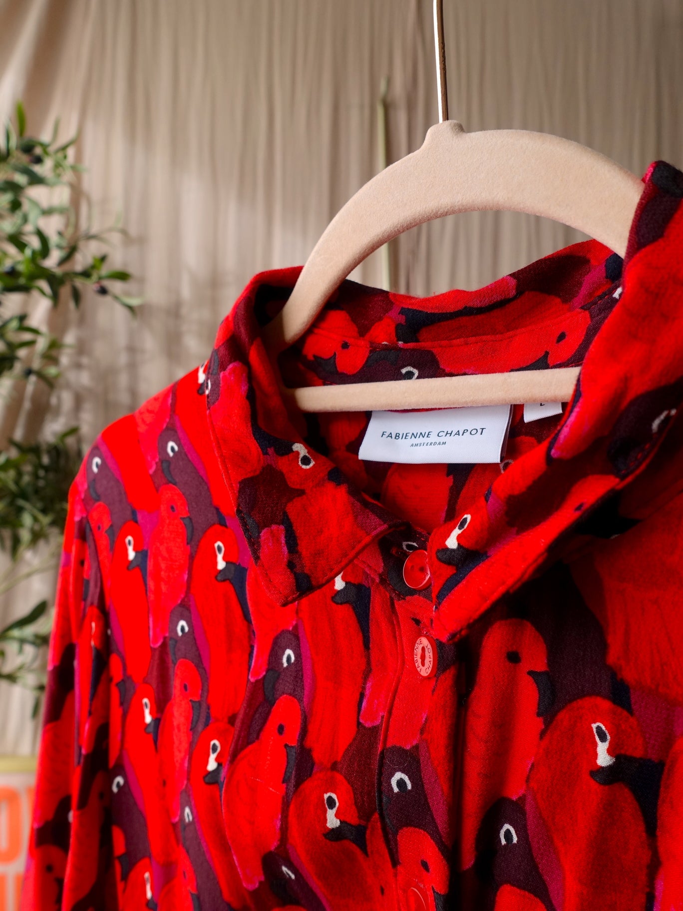 Fabienne Chapot hayley rayon jurk red / burgundy