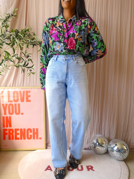 Shoeby straight jeans stretch bleached denim