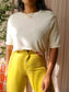 Fabienne Chapot eve high waist flared sunshine ochre