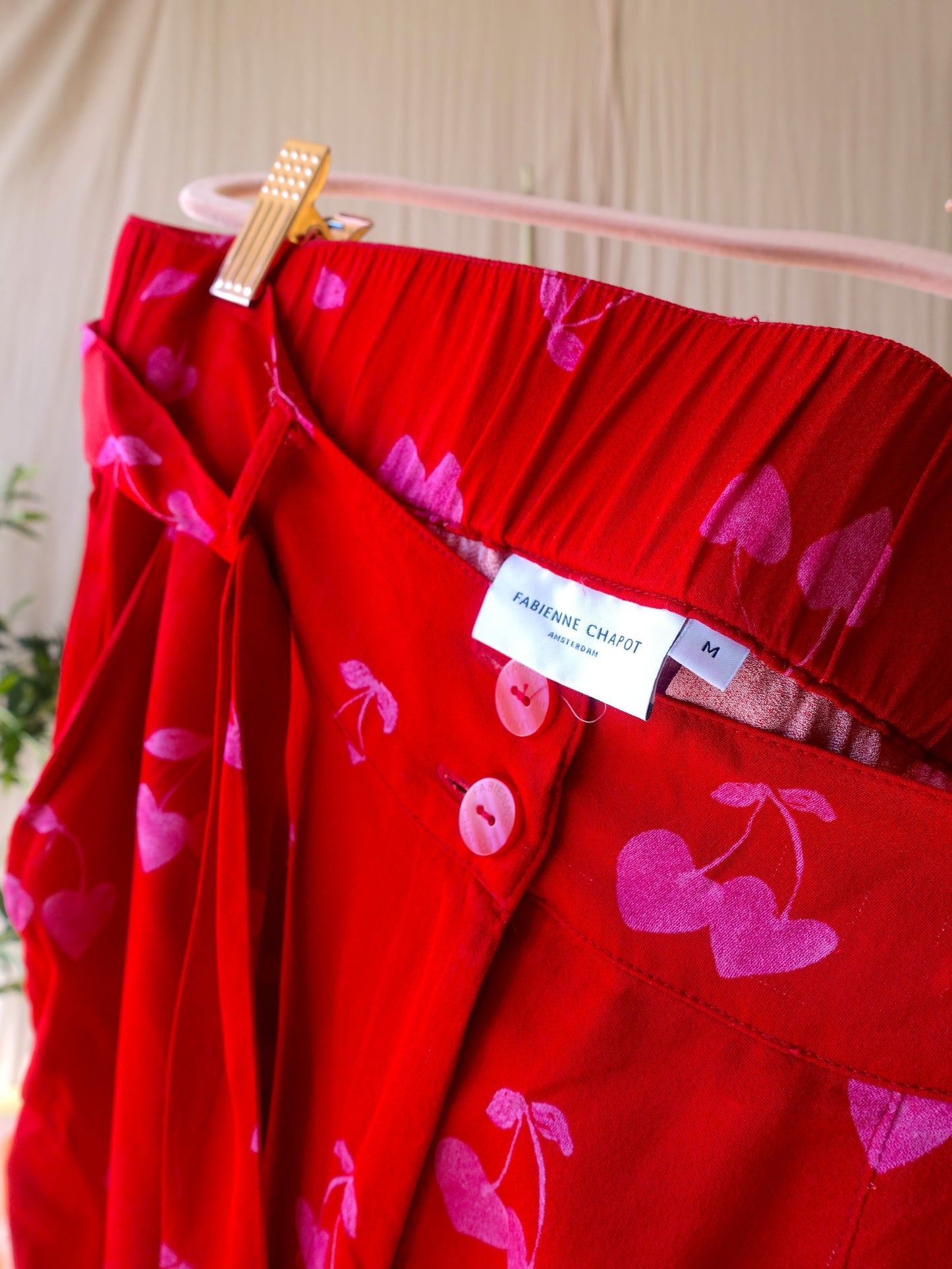 Fabienne Chapot Susan cherry love shorts scarlet
