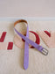 The Parisienne belt lederen riem pastel lilac