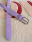 The Parisienne belt lederen riem pastel lilac