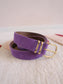 Elvy handcrafted belts suède riem french lilac