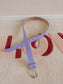 Rock 'n Rich lederen croco riem lavender lilac