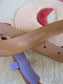 Rock 'n Rich lederen croco riem lavender lilac