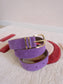 Elvy handcrafted belts suède riem french lilac