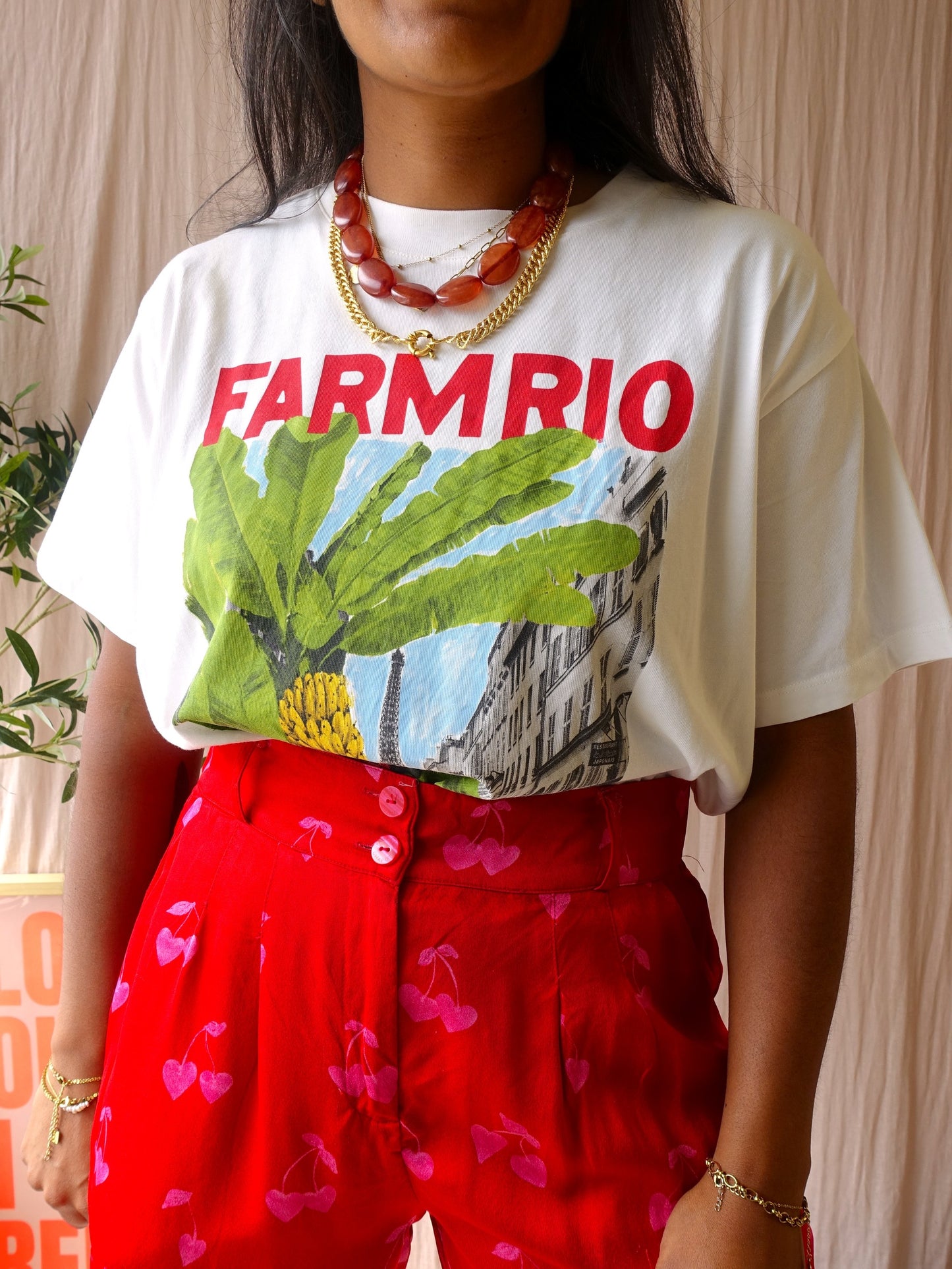 Farm Rio From Brasil To The World relaxed tee