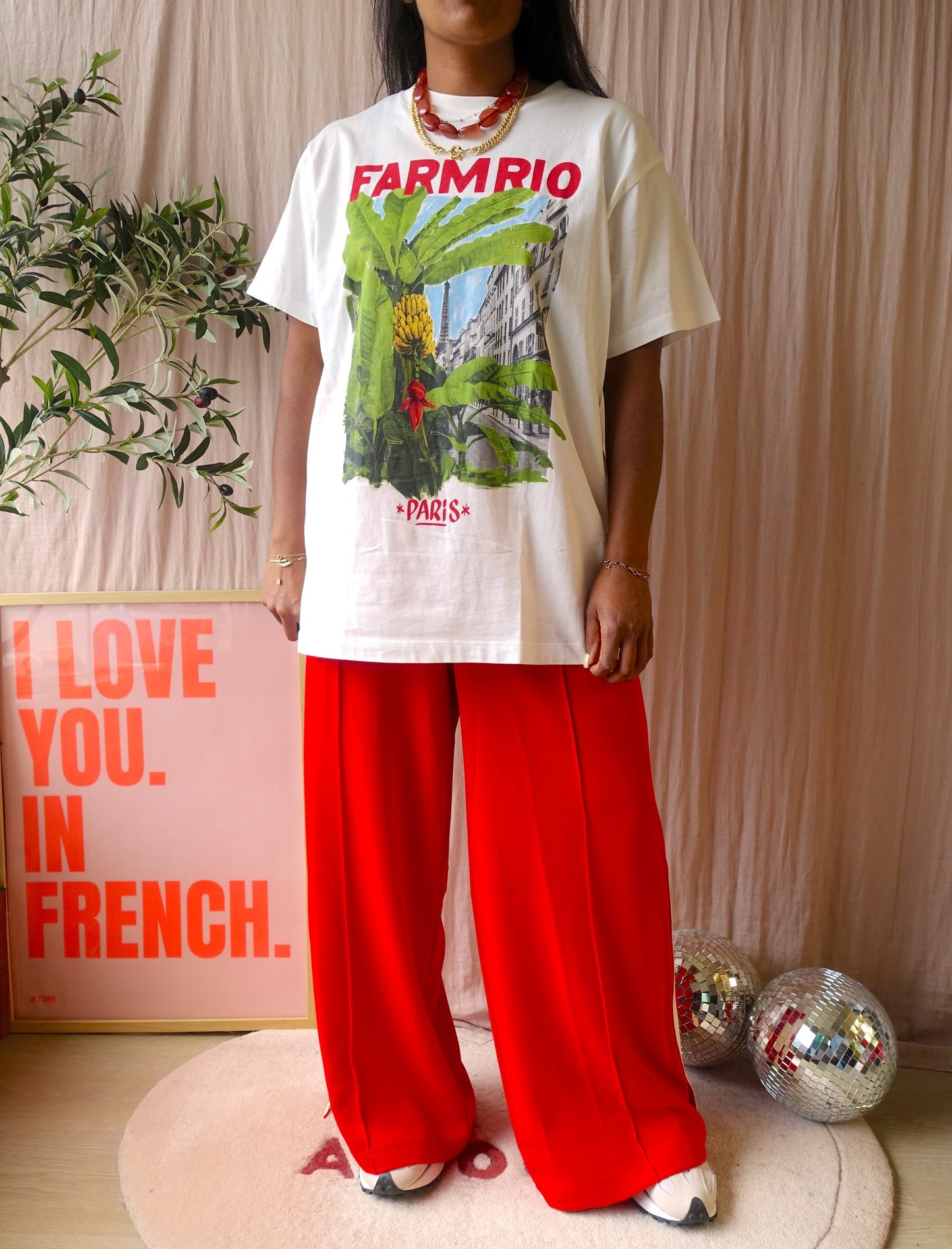 Farm Rio From Brasil To The World relaxed tee
