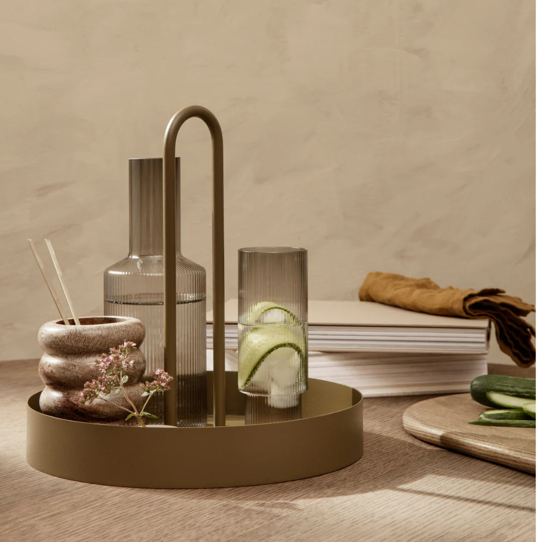 Ferm Living grib tray in cashmere beige
