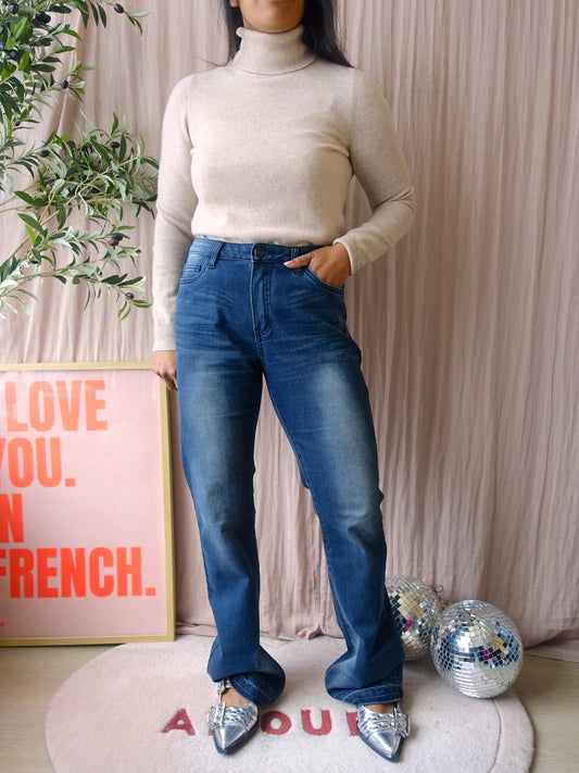 Floréz the flared jeans dark indigo blue