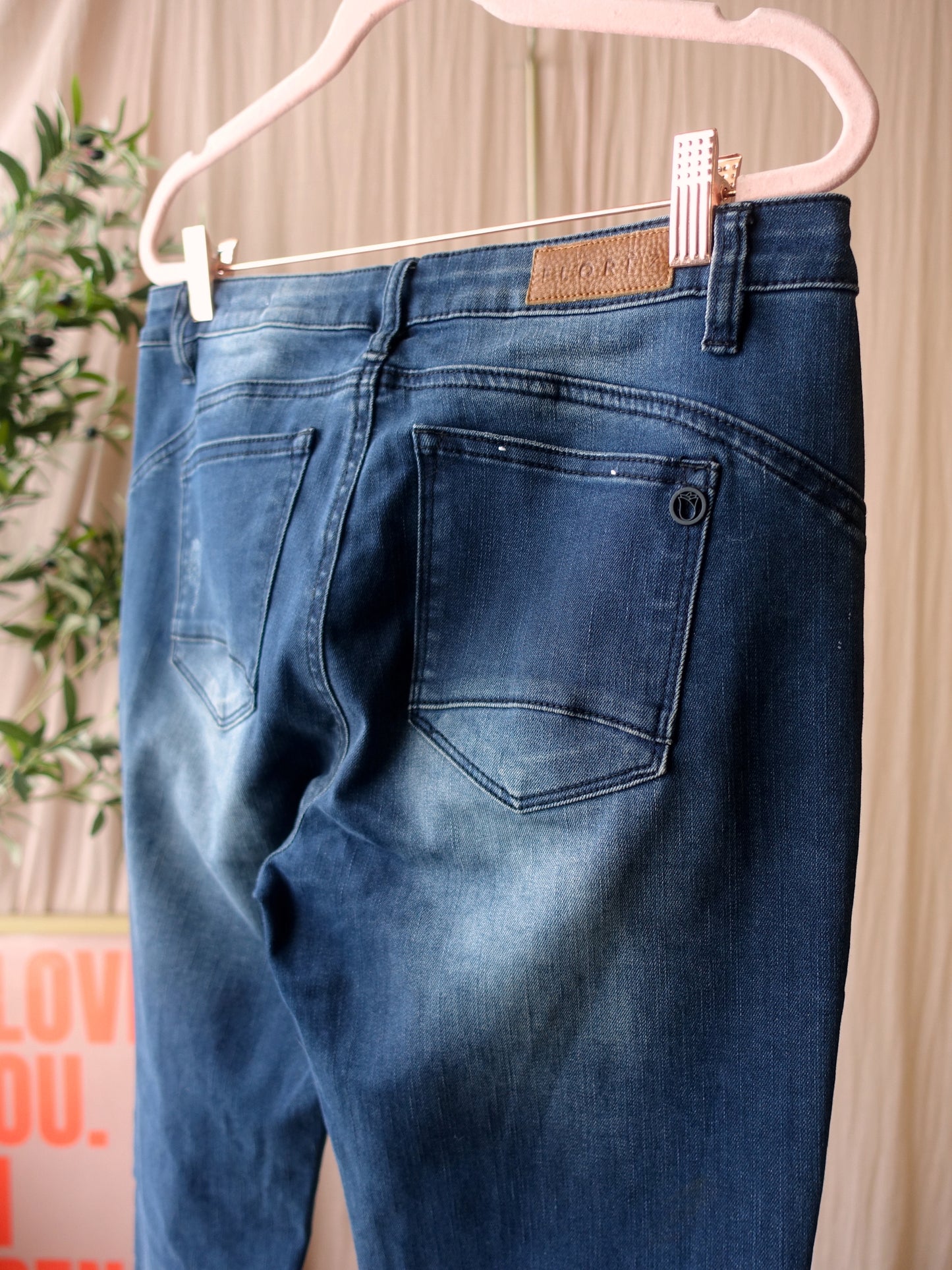 Floréz the flared jeans dark indigo blue