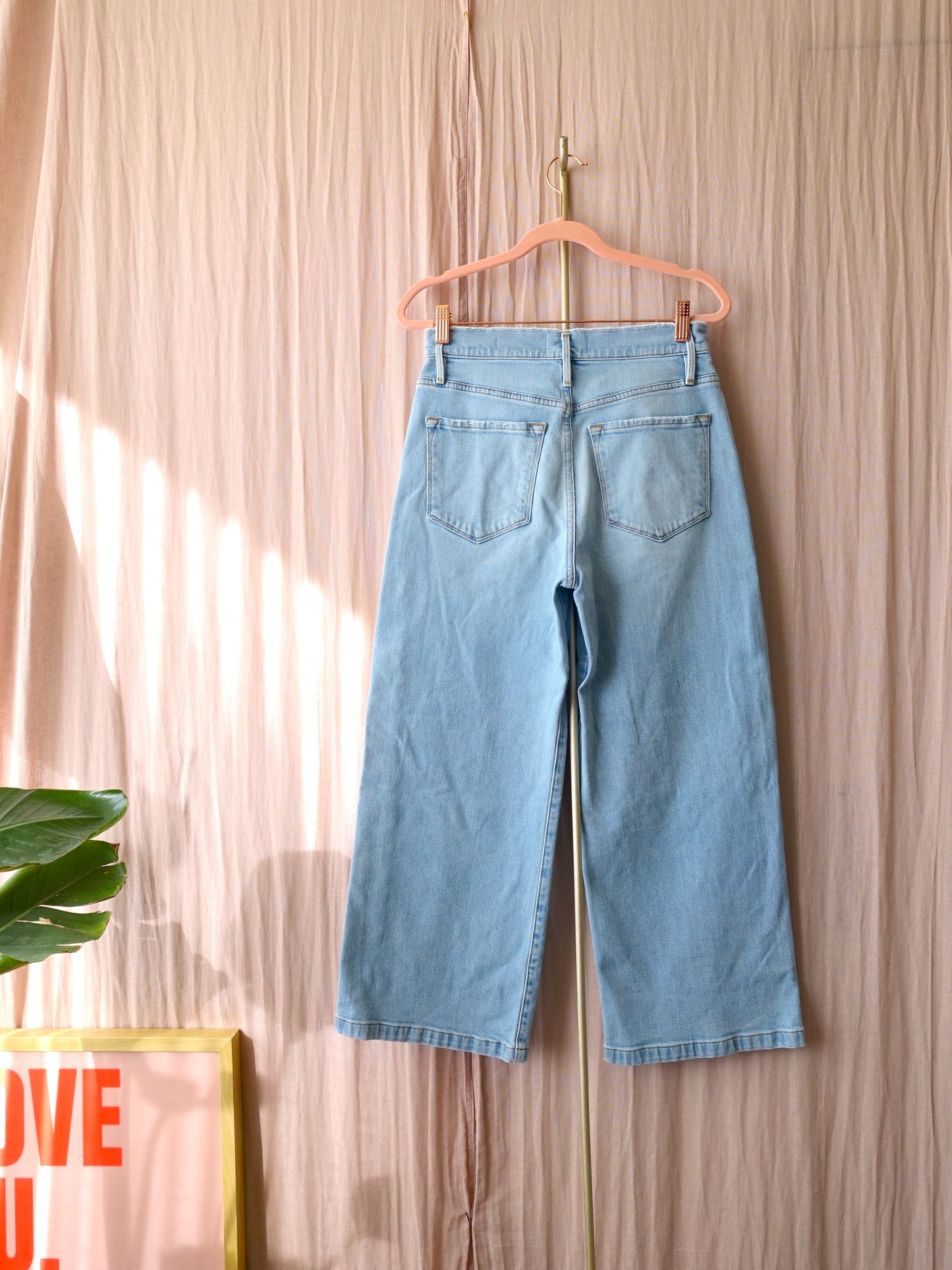Frame ali wide crop jeans